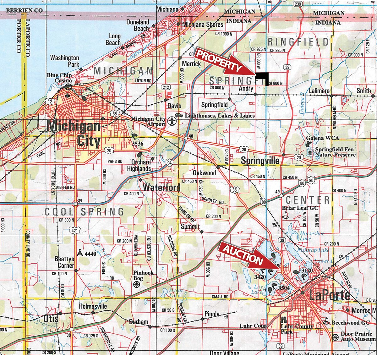 Area map - 99+/- Acres Offered in 3 Tracts